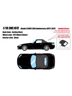 Honda S2000 20th Anniversary (AP2) 2020 (Berlina Black) 1/18 Make Up EIDOLON Make Up - 1