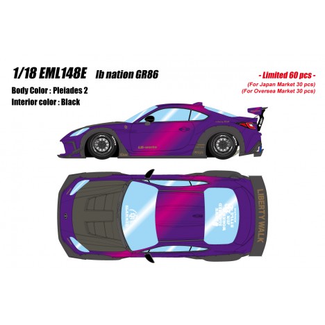 Toyota LB Nation GR86 (Pleiades 2) 1/18 Make Up Eidolon Make Up - 1