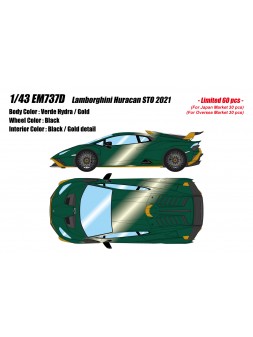 Lamborghini Huracan STO 2021 (Verde Hydra / Gold) 1/43 Make Up Eidolon Make Up - 1