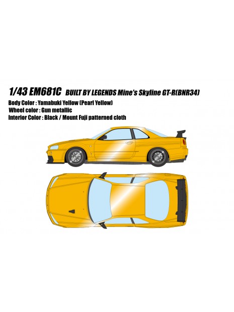 BUILT BY LEGENDS Mine's Skyline GT-R(BNR34) 1/43 Make Up Eidolon Make Up - 11