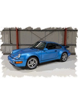 Porsche 911 (964) Turbo 3.6 1993 (Tahoe Blue Metallic) 1/43 Make Up Vision Make Up - 2