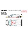 Lamborghini Diablo SVR Racing 1996 (White / Fighting Bull logo) 1/43 Make Up Eidolon Make Up - 1