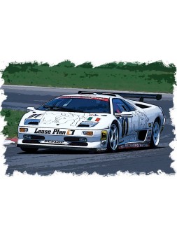 Lamborghini Diablo SVR Racing 1996 (White / Fighting Bull logo) 1/43 Make Up Eidolon Make Up - 2