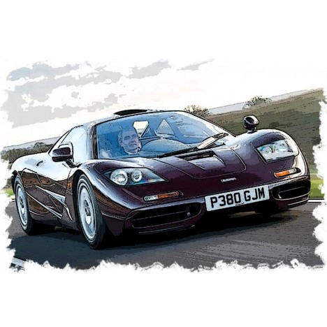Mclaren F1 Road car 1994 (Dark Burgundy) 1/43 Make Up Eidolon Make Up - 2
