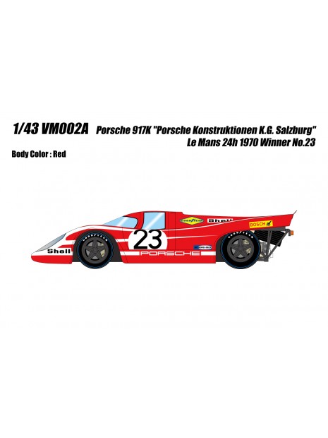 Porsche 917K "Porsche Konstruktionen K.G. Salzburg" Le Mans 24h 1970 Winner No.23 1/43 Make Up Vision Make Up - 10