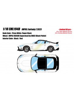 IMPUL Fairlady Z 2023 (Prism White /Super Black) 1/18 Make Up Eidolon Make Up - 1