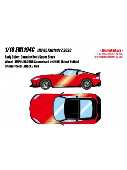 IMPUL Fairlady Z 2023 (Carmine Red /Super Black) 1/18 Make Up Eidolon Make Up - 1