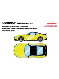 IMPUL Fairlady Z 2023 (IKAZUCHI Yellow / Super Black) 1/18 Make Up Eidolon Make Up - 1