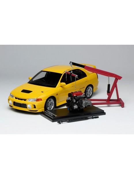 Mitsubishi Lancer Evolution IV (Lemon Yellow) 1/18 Motorhelix Motorhelix - 6