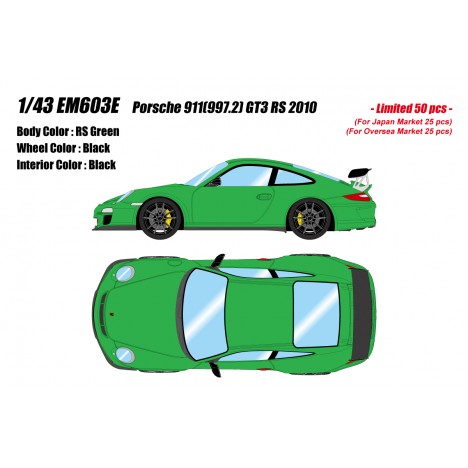 Porsche 911(997.2) GT3 RS 2010 (RS Green) 1/43 Make Up Eidolon Make Up - 1