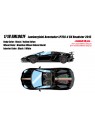 Lamborghini Aventador LP750-4 Superveloce Roadster 2015 (Black / Italian Stripe) 1/18 Make Up Eidolon Make Up - 1