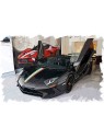 Lamborghini Aventador LP750-4 Superveloce Roadster 2015 (Black / Italian Stripe) 1/18 Make Up Eidolon Make Up - 2