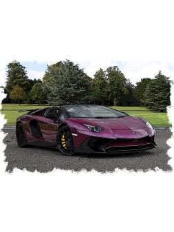 Lamborghini Aventador LP750-4 Superveloce Roadster 2015 (Viola Ophelia) 1/18 Make Up Eidolon Make Up - 2