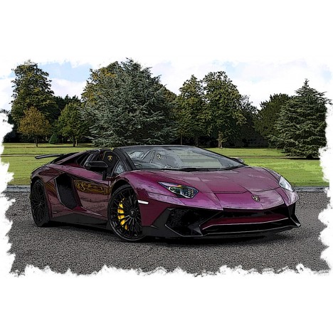 Lamborghini Aventador LP750-4 Superveloce Roadster 2015 (Viola Ophelia) 1/18 Make Up Eidolon Make Up - 2