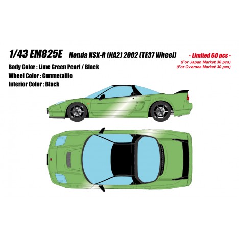 Honda NSX-R NA2 2002 (Lime Green Pearl / Black) 1/43 Make Up Eidolon Make Up - 1