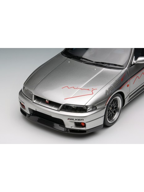 Mine's Skyline GT-R BCNR33 (Sonic Silver) 1/18 Make Up Eidolon Make Up - 2
