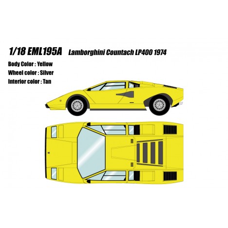 Lamborghini Countach LP400 1974 1/18 Make Up Eidolon Make Up - 1