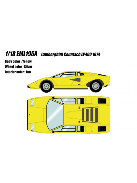 Lamborghini Countach LP400 1974 1/18 Make Up Eidolon Make Up - 1