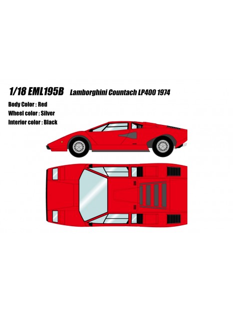 Lamborghini Countach LP400 1974 1/18 Make Up Eidolon Make Up - 9