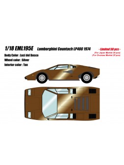 Lamborghini Countach LP400 1974 (Metallic Brown) 1/18 Make Up Eidolon Make Up - 1