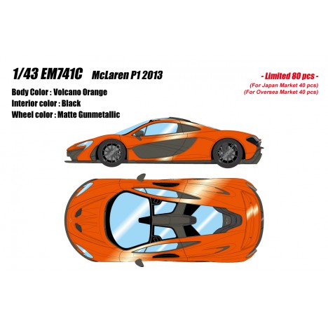 Mclaren P1 2013 (Volcano Orange) 1/43 Make Up Eidolon Make Up - 1