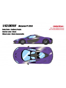 Mclaren P1 2013 (Cadbury Purple) 1/43 Make Up Eidolon Make Up - 1