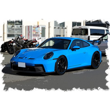 Porsche 911(992) GT3 2021 (Shark Blue) 1/43 Make Up Eidolon Make Up - 2
