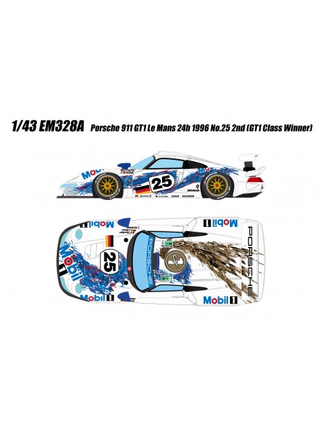 Porsche 911 GT1 "Porsche AG" Le Mans 24h 1996 N.25 1/43 Make Up Eidolon Make Up - 6