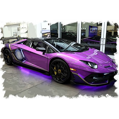 Lamborghini Aventador SVJ Roadster (Viola Fineo / Viola Hestia) 1/18 Make Up Eidolon Make Up - 2