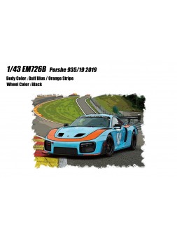 Porsche 935/19 2019 (Gulf Blue / Orange Stripe) 1/43 Make Up Eidolon Make Up - 1