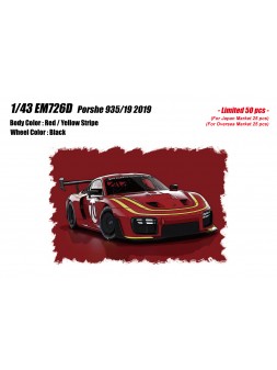 Porsche 935/19 2019 (Red / Yellow Stripe) 1/43 Make Up Eidolon Make Up - 1