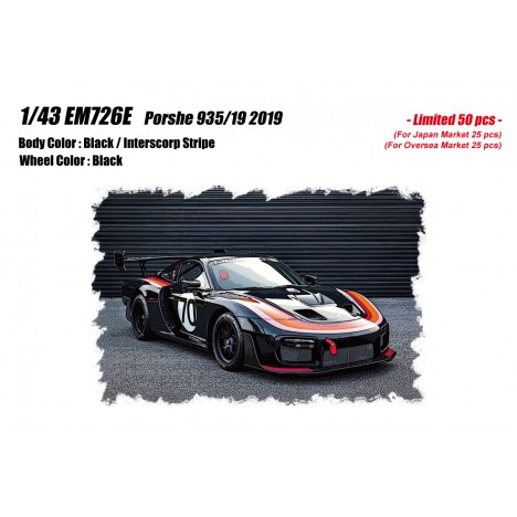Porsche 935/19 2019 (Black / Interscope Stripe) 1/43 Make Up Eidolon Make Up - 1