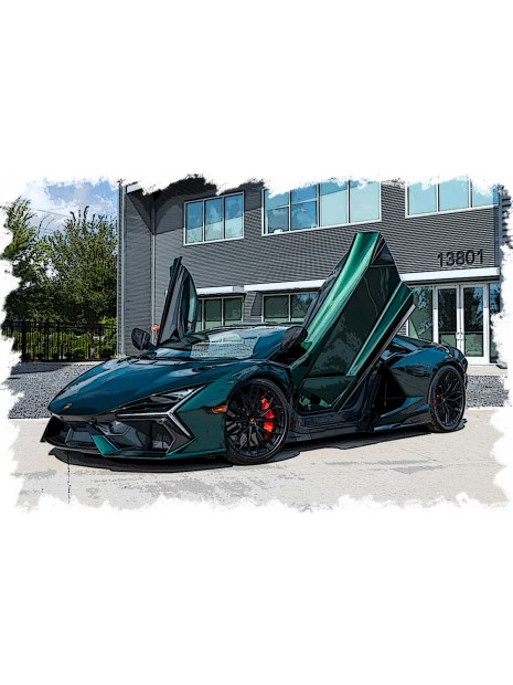 Lamborghini Revuelto 2024 (Verde Hydra Metallic) 1/43 Make Up Eidolon Make Up - 2