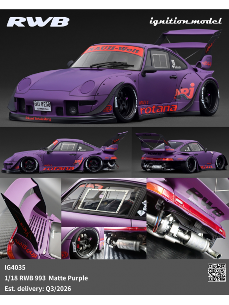 Porsche RWB 993 1/18 Ignition Model Ignition Model - 4