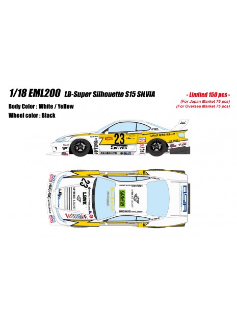 LB-Super Silhouette S15 SILVIA 1/18 Make Up Eidolon Make Up - 9