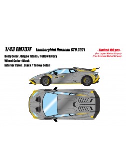 Lamborghini Huracan STO 2021 (Grigeo Titans) 1/43 Make Up Eidolon Make Up - 1