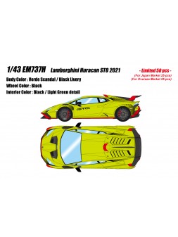 Lamborghini Huracan STO 2021 (Verde Scandal) 1/43 Make Up Eidolon Make Up - 1