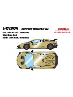Lamborghini Huracan STO 2021 (Oro Elios) 1/43 Make Up Eidolon Make Up - 1