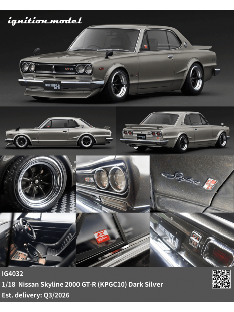 Nissan Skyline 2000 GT-R (KPGC10) 1/18 Ignition Model Ignition Model - 4