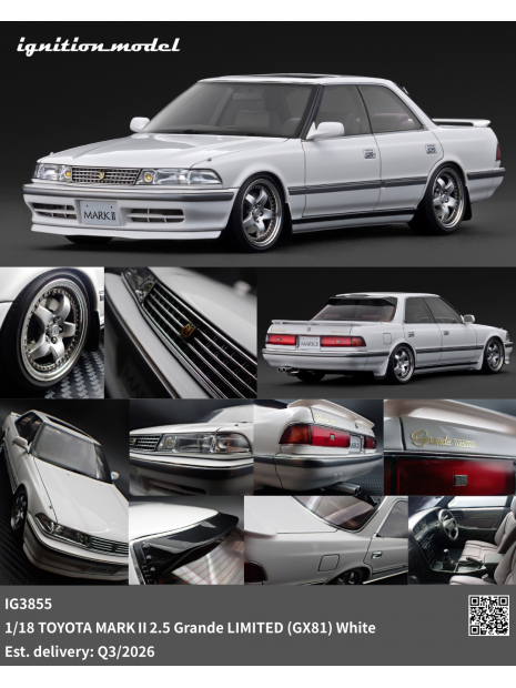 Toyota MARKII 2.5 Grande Limited (GX81) 1/18 Ignition Model Ignition Model - 3