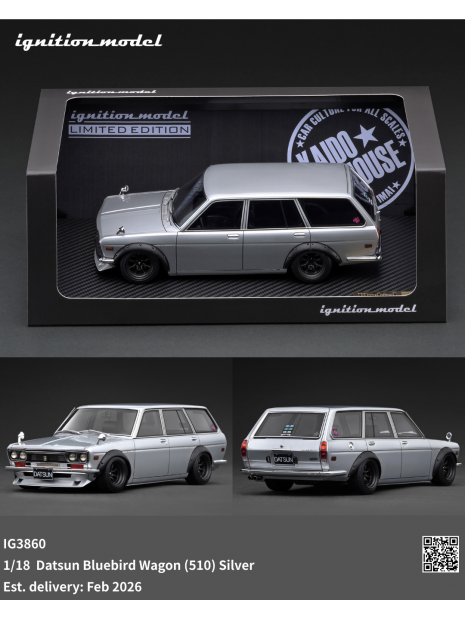 Datsun Bluebird Wagon (510) 1/18 Ignition Model Ignition Model - 5