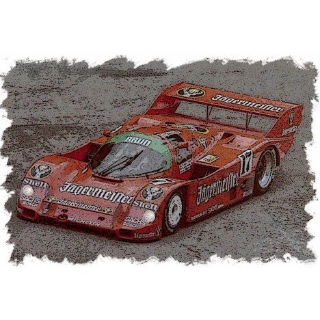 Porsche 962C "Brun Motorsport - Jagermeister" 1000km Spa 1986 No.17 Winner 1/43 Make Up Vision Make Up - 2