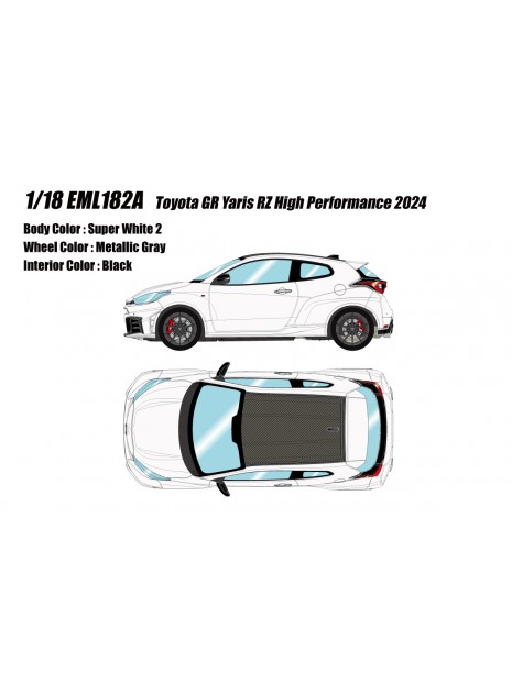 Toyota GR Yaris RZ High Performance 2024 (Super White 2) 1/18 Make Up Eidolon Make Up - 9