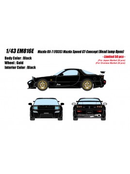 MAZDA RX-7 FD3S Mazda Speed GT-Concept (Brilliant Black) 1/43 Make Up Eidolon Make Up - 1