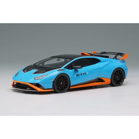 Lamborghini Huracan STO 2021 (Blu Laufey / Orange) 1/43 Make Up Eidolon Make Up - 1