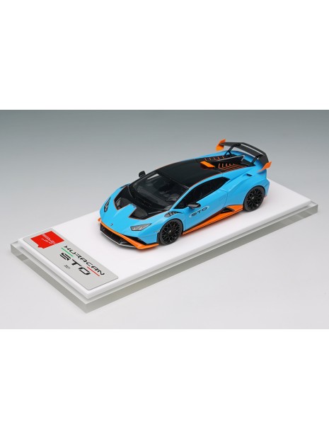 Lamborghini Huracan STO 2021 (Blu Laufey / Orange) 1/43 Make Up Eidolon Make Up - 2
