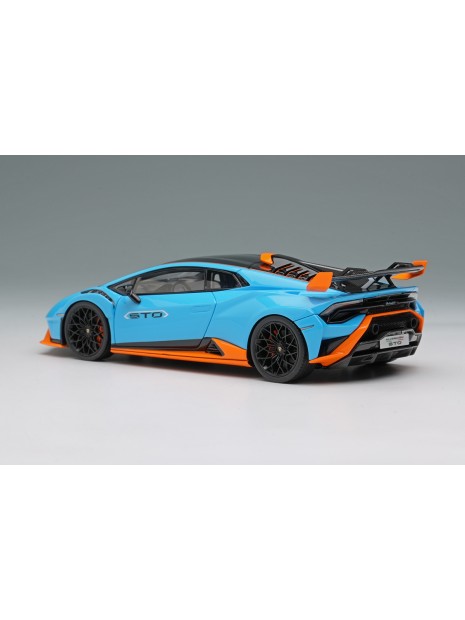Lamborghini Huracan STO 2021 (Blu Laufey / Orange) 1/43 Make Up Eidolon Make Up - 3