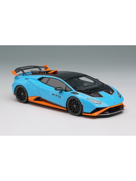 Lamborghini Huracan STO 2021 (Blu Laufey / Orange) 1/43 Make Up Eidolon Make Up - 5