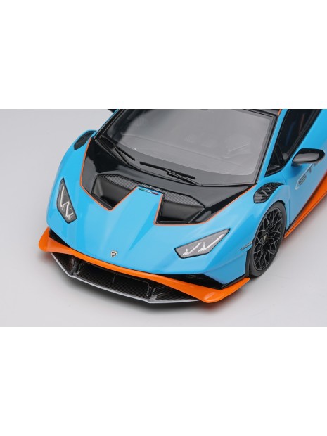 Lamborghini Huracan STO 2021 (Blu Laufey / Orange) 1/43 Make Up Eidolon Make Up - 6