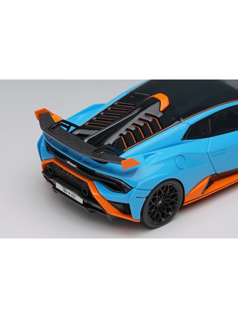 Lamborghini Huracan STO 2021 (Blu Laufey / Orange) 1/43 Make Up Eidolon Make Up - 7